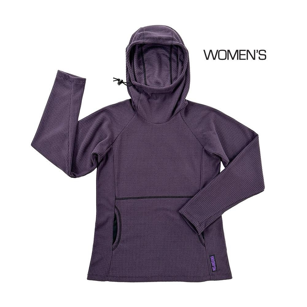 Melanzana Microgrid Hoodie (V2) women’s XL in eggplant purple (2024 color)